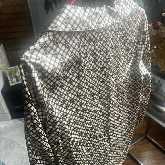 Theory blues Brown and light angle blouse - Picture 6 of 7